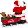 13-Inch Battery-Operated Coca-Cola Santa Train with LED Garland - Other Accents - 3