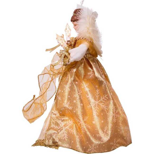 12-Inch UL 10-Light Gold Angel Treetop - Other Accents - 4