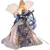 12-Inch UL 10-Light Delft Blue with Gold Angel Tree Topper - Other Accents - 2