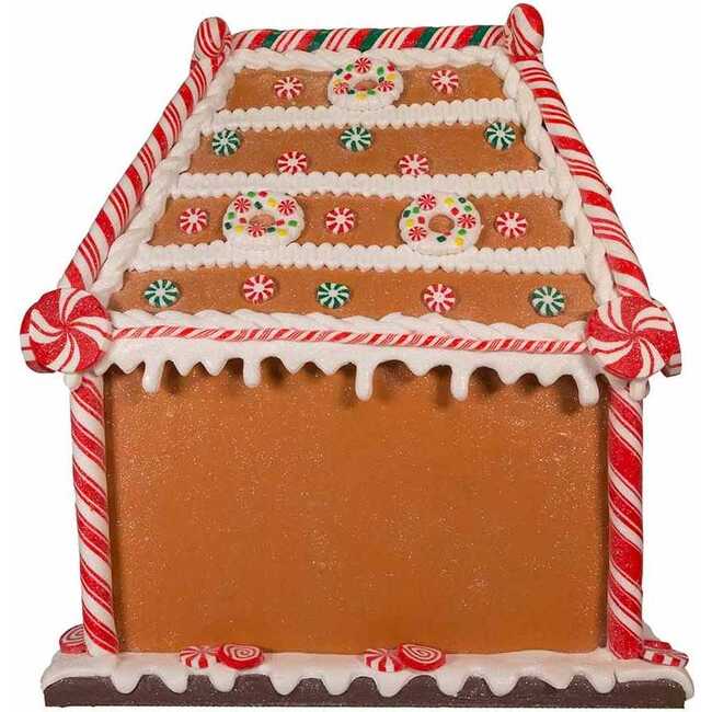 13-Inch Battery-Operated Gingerbread House with LED Light and Timer - Other Accents - 6