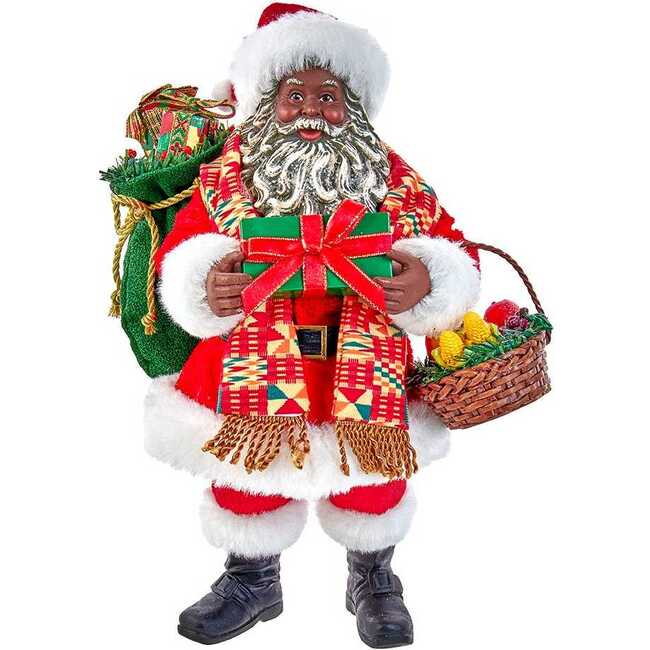 12-Inch Fabriché Kwanzaa Santa