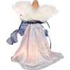 12-Inch UL 10-Light Delft Blue with Gold Angel Tree Topper - Other Accents - 4