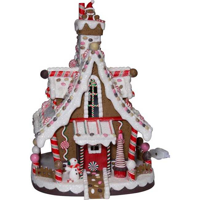 12-Inch Lighted Christmas Gingerbread House - Other Accents - 2