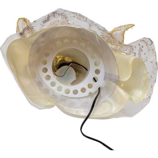 12-Inch UL 30-Light Fairy LED Fiber Optic Gold Angel Tree Topper - Other Accents - 6