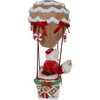 12-Inch Fabriché Gingerbread Hot Air Balloon Santa - Other Accents - 2