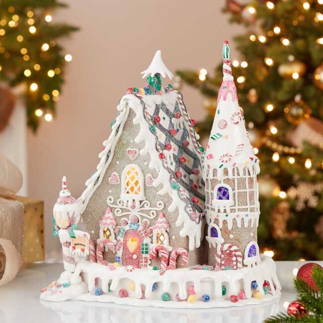 13-Inch Claydough Gingerbread Inn with C7 Bulb - Other Accents - 7