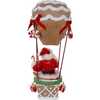12-Inch Fabriché Gingerbread Hot Air Balloon Santa - Other Accents - 3