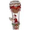 12-Inch Fabriché Gingerbread Hot Air Balloon Santa - Other Accents - 4