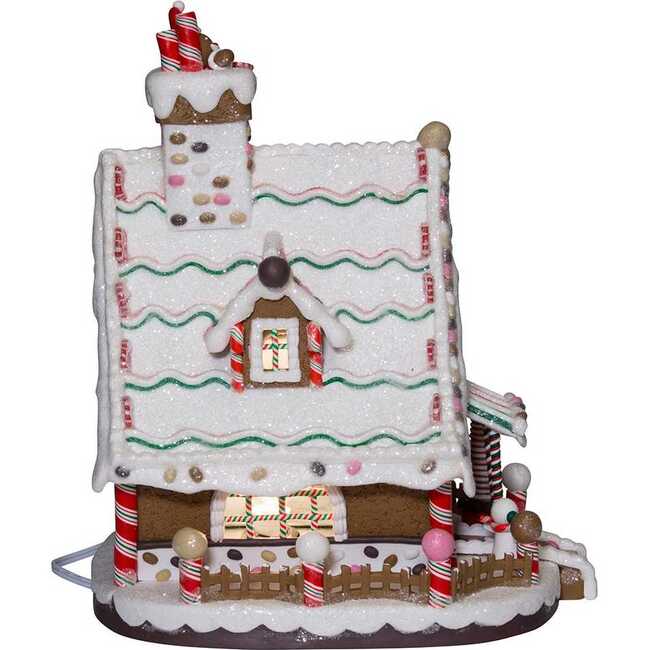 12-Inch Lighted Christmas Gingerbread House - Other Accents - 4