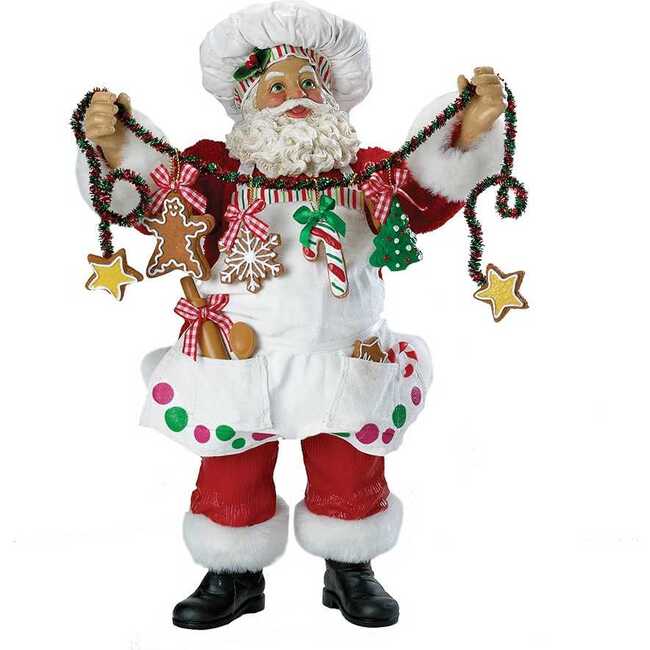 12-Inch Fabriché Christmas Chef Santa