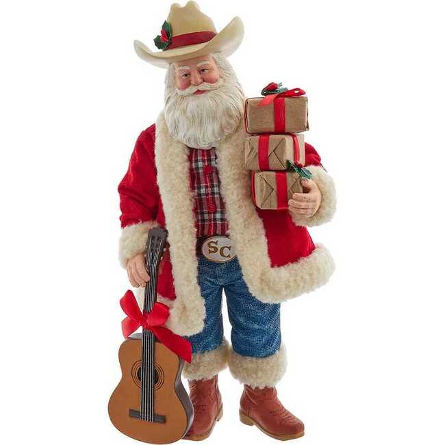 11-Inch Fabriché Western Santa with Guitar