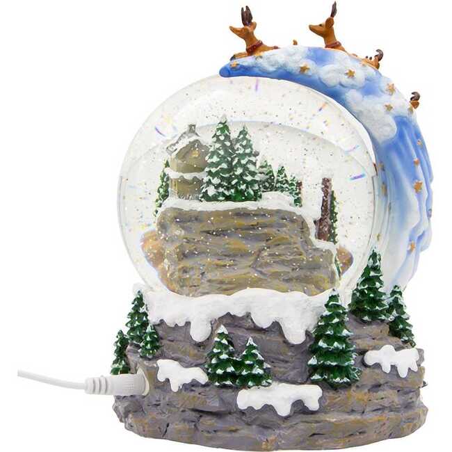 120MM Battery-Operated Musical Santa and Sled Waterglobe - Other Accents - 3