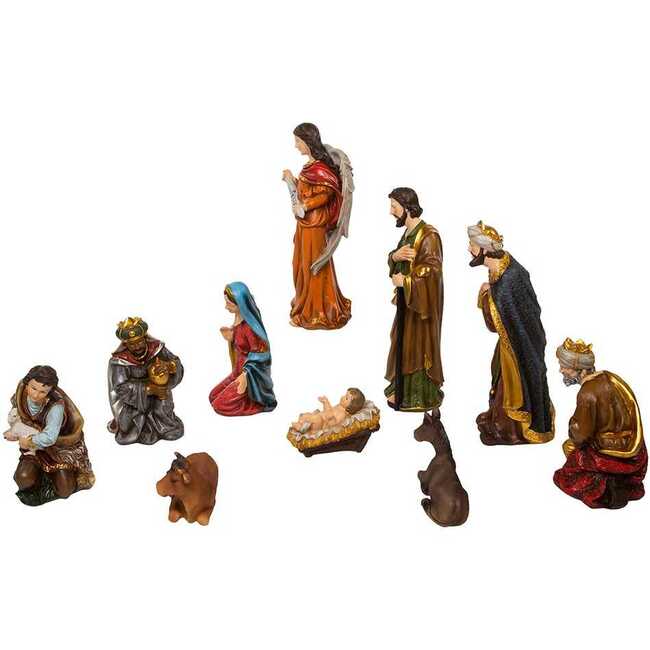 12.5-Inch Nativity Figurines Table Piece, 10-Piece Set - Other Accents - 4