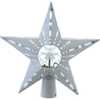 12.2-Inch Pre-lit White Glitter Iridescent Star Tree Topper - Other Accents - 1 - thumbnail
