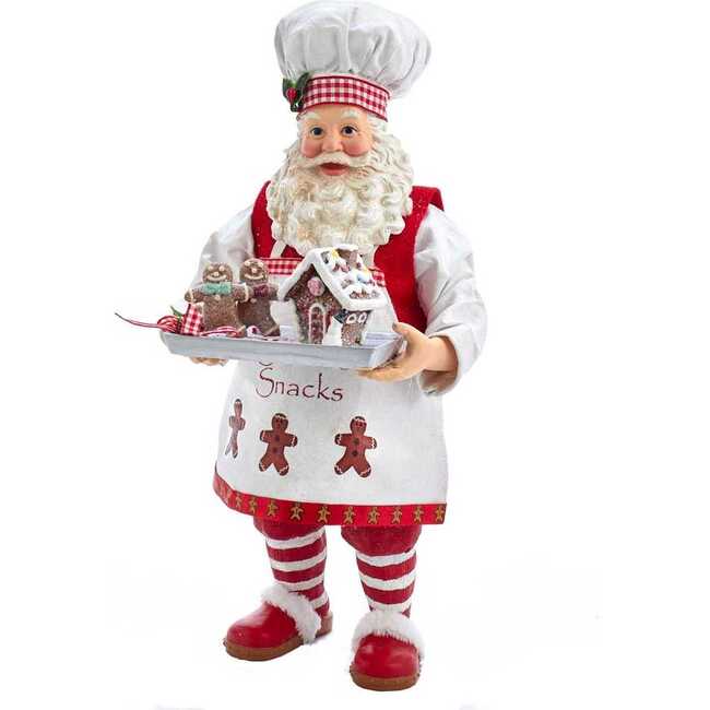 11-Inch Fabriché Gingerbread Chef Santa