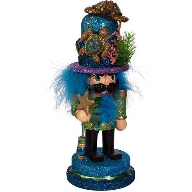 11-Inch Hollywood Nutcracker with Sea Turtle Hat - Nutcrackers - 2