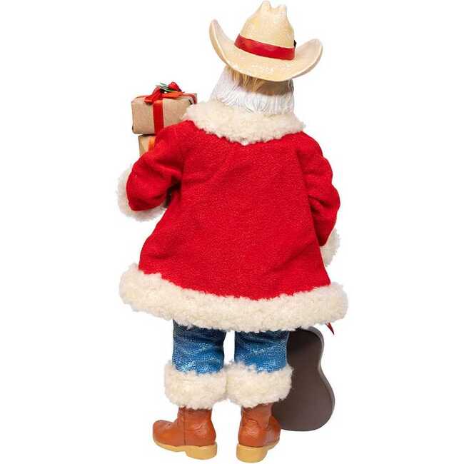 11-Inch Fabriché Western Santa with Guitar - Other Accents - 3