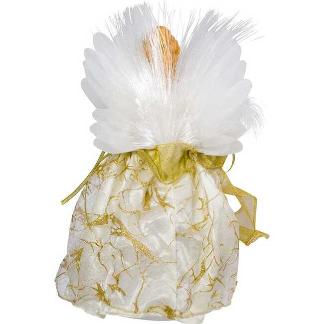 12-Inch CUL Ivory and Gold Fiber Optic LED Angel Treetop - Other Accents - 6