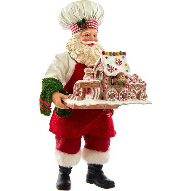 11-Inch Fabriché Santa with Gingerbread Train - Other Accents - 2