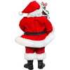 11-Inch Battery-Operated Santa with Light-Up Gingerbread House - Other Accents - 2