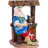 11-Inch Fabriché Beach Santa Sitting At Tiki Bar - Other Accents - 2