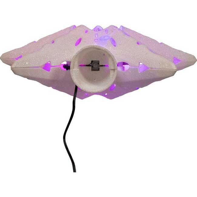 12.2-Inch Pre-lit White Glitter Iridescent Star Tree Topper - Other Accents - 6