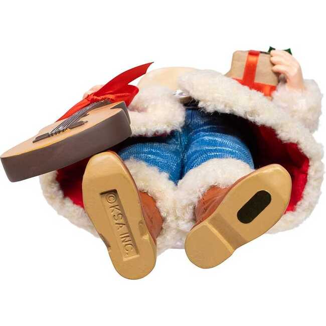 11-Inch Fabriché Western Santa with Guitar - Other Accents - 6
