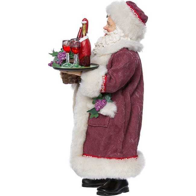 11.5-Inch Fabriché Santa with Wine Basket - Other Accents - 6