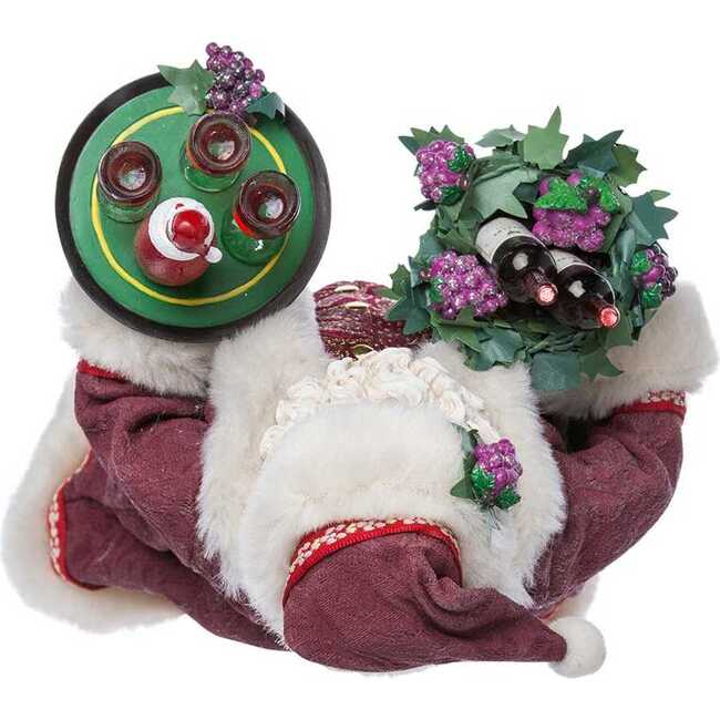 11.5-Inch Fabriché Santa with Wine Basket - Other Accents - 7