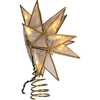 10-Light LED 15-Point Gold Sputnik Capiz Tree Topper - Other Accents - 2