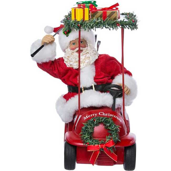 11.25-Inch Fabriché Santa Driving Golf Cart - Other Accents - 2