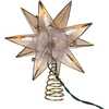 10-Light LED 15-Point Gold Sputnik Capiz Tree Topper - Other Accents - 3