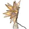 10-Light LED 15-Point Gold Sputnik Capiz Tree Topper - Other Accents - 4