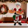 11-Inch Fabriché Chef Santa Holding Two Trays of Pizza - Other Accents - 7