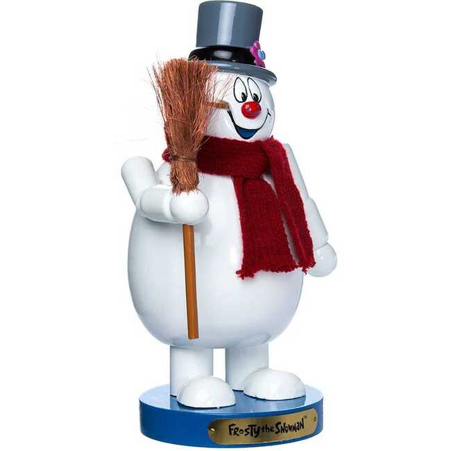 10-Inch Wooden Frosty the Snowman Nutcracker
