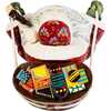 11.5-Inch Czar Treasures Wooden Santa with Backpack - Other Accents - 6