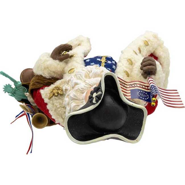 11 Inch Fabriché 250th Anniversary of America Musical Santa - Other Accents - 6