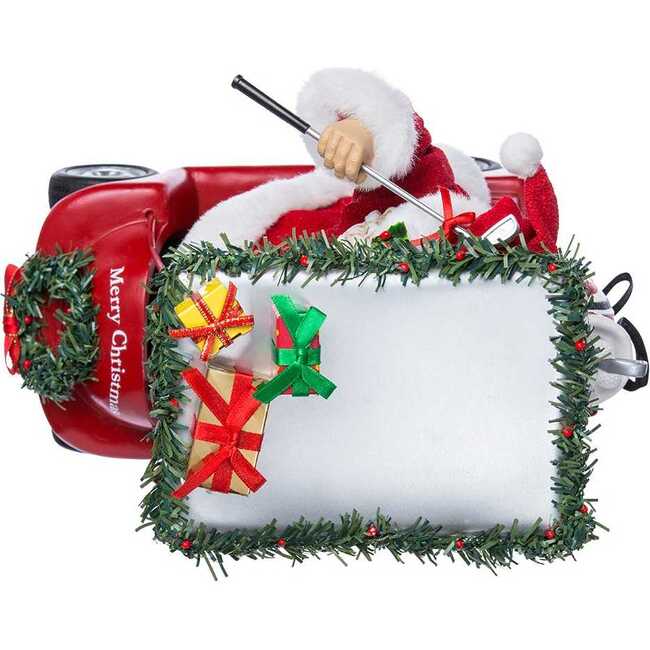 11.25-Inch Fabriché Santa Driving Golf Cart - Other Accents - 6