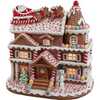10-Inch Pre-Lit Gingerbread House With Santa - Other Accents - 1 - thumbnail