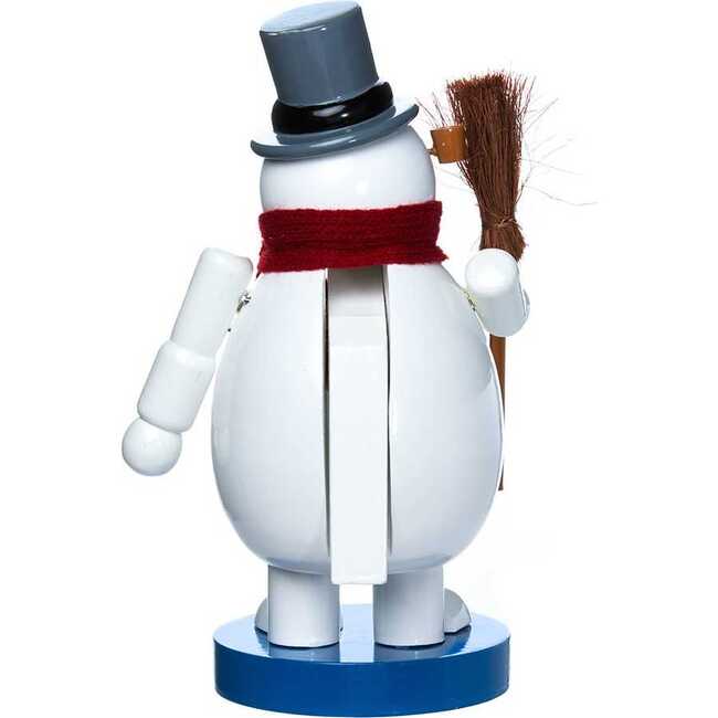 10-Inch Wooden Frosty the Snowman Nutcracker - Nutcrackers - 4