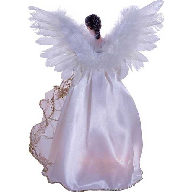 10-Light 12-Inch Ivory and Gold Black Angel Treetop - Other Accents - 5