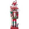 10-Inch Hollywood Black Nutcracker with Santa Hat - Nutcrackers - 1 - thumbnail