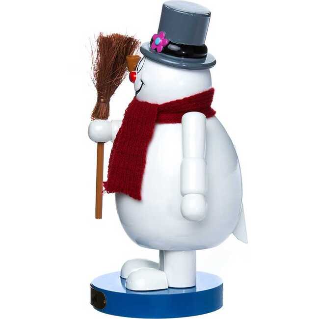10-Inch Wooden Frosty the Snowman Nutcracker - Nutcrackers - 5