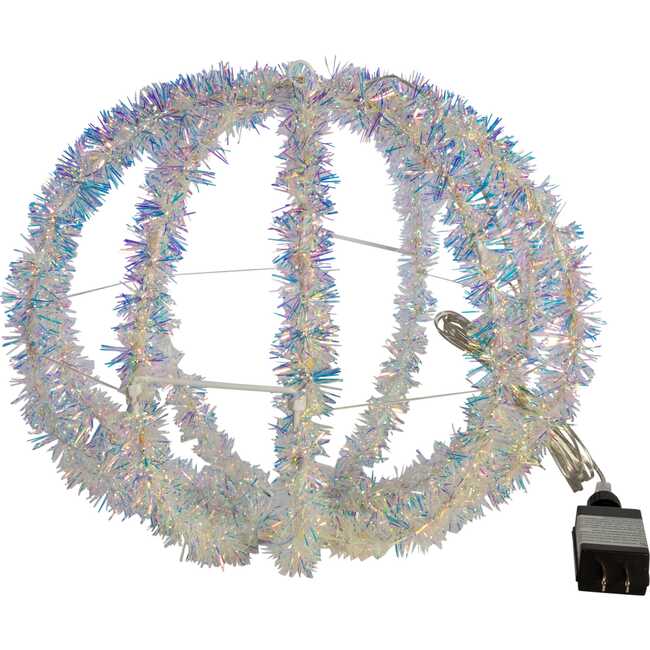 12-Inch Warm White LED Tinsel Foldable Sphere - Other Accents - 4