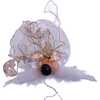 10-Light 12-Inch Ivory and Gold Black Angel Treetop - Other Accents - 6
