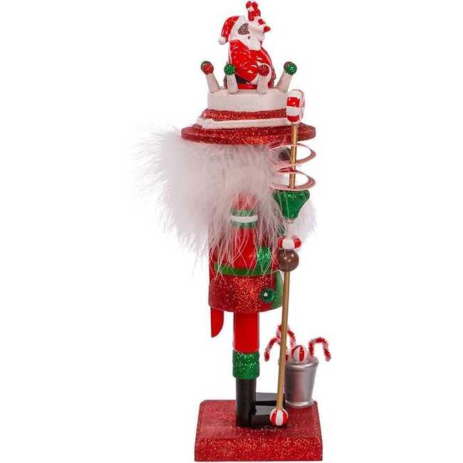 10-Inch Hollywood Black Nutcracker with Santa Hat - Nutcrackers - 2