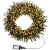 2000-Light 65-Foot Cluster Garland with Warm White LED Lights - Other Accents - 2