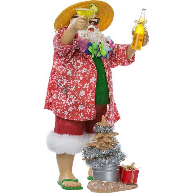 10-Inch Fabriché' Beach Santa Set of 2 Pieces - Other Accents - 2