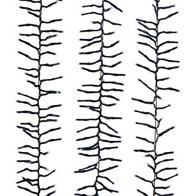 2000-Light 65-Foot Cluster Garland with Cool White LED Lights