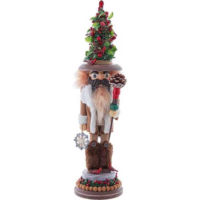 19-Inch Hollywood Nutcrackers Battery Operated LED Birch Berries Nutcracker